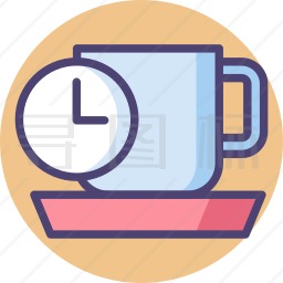 喝咖啡休息时间图标