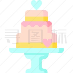 婚礼蛋糕图标