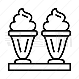 冰淇淋杯图标