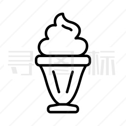 冰淇淋杯怎么画图片