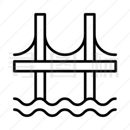 加洲的金门大桥图标