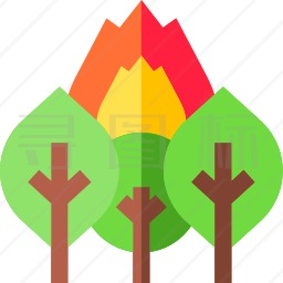 森林火灾图标
