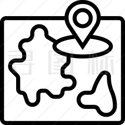 地图旅行图标