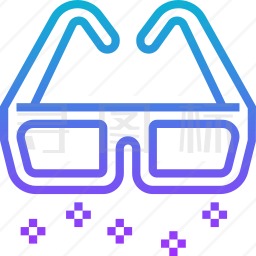 3D眼镜图标