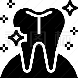 牙齿美白图标