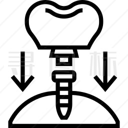 牙种植体图标