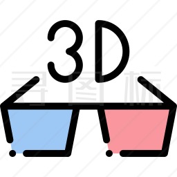 3D眼镜图标