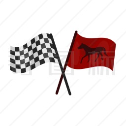 赛马旗帜图标