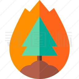 森林火灾图标