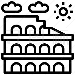 罗马斗兽场图标