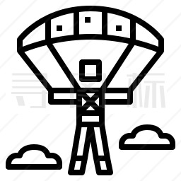 滑翔伞图标