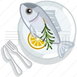 鱼类美食图标