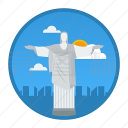 里约热内卢基督像图标