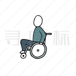 轮椅上的人图标