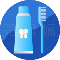 牙刷牙膏图标