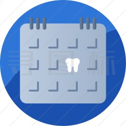 检查牙齿日期图标