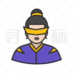 戴着面具的女人图标