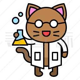 小猫科学家图标