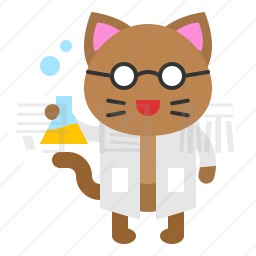 小猫科学家图标