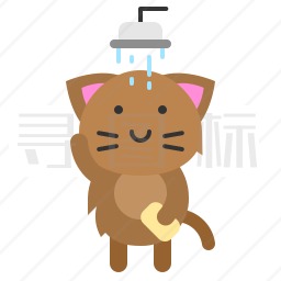 洗澡的小猫图标