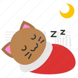 睡觉的小猫图标