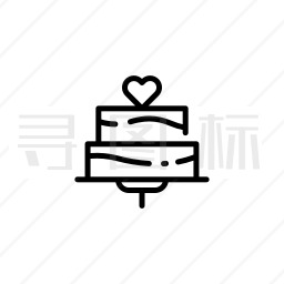 婚礼蛋糕图标