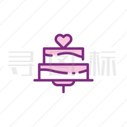 婚礼蛋糕图标