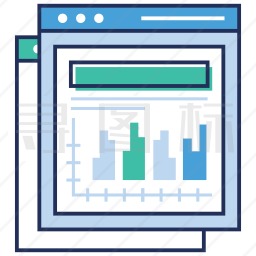 网站信息图表图标