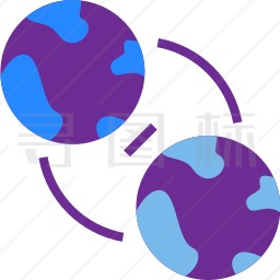 两个世界图标