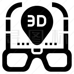 3D眼镜图标