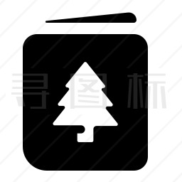 圣诞树卡片图标