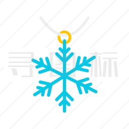 雪花挂坠图标