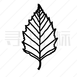 桦木叶片图标