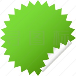 绿色贴纸图标