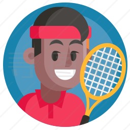 网球运动员图标
