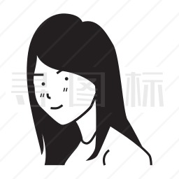 长发女孩图标