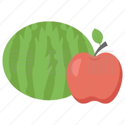 西瓜与苹果图标