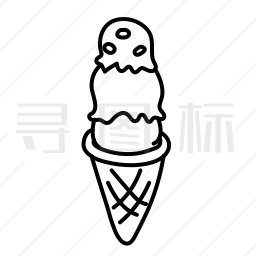 甜筒冰淇淋图标