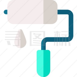 油漆滚筒图标