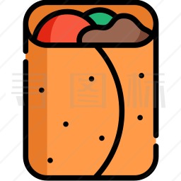 菜肉卷饼图标