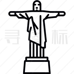 里约热内卢基督像图标