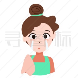 哭泣的女人图标