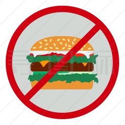 拒绝汉堡包图标