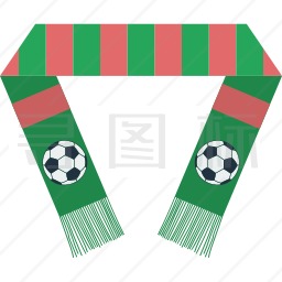足球纪念围巾图标
