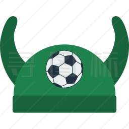 足球帽子图标