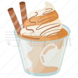 焦糖冰淇淋图标