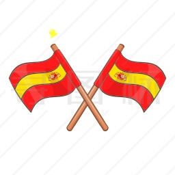 西班牙旗帜图标