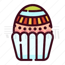 复活节蛋糕图标