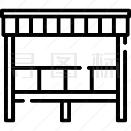 公共汽车站图标