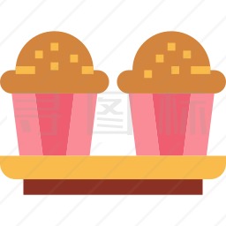 杯状小松糕图标